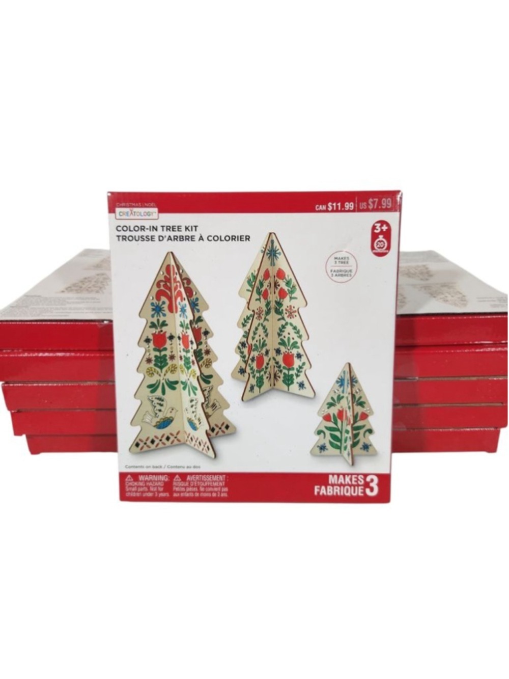 Lot of 6 Creatology Color-In Wood Tree Kit -New NIB Kids Christmas Craft